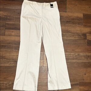 New York & Company White Pinstripe Pants - Women’s Size 12 Tall - NWT